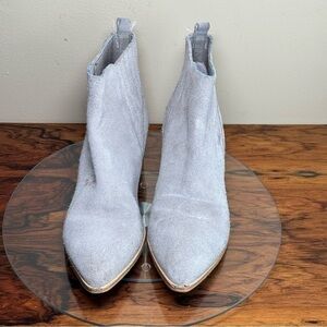 MARC FISHER Yolli Grey Suede Bootie